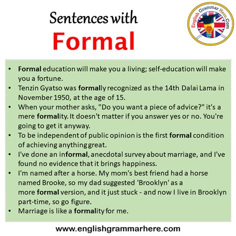 example of formal language in a sentence