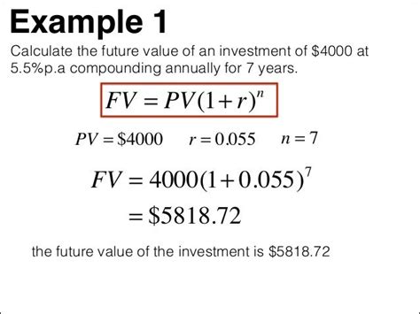 example of future value formula