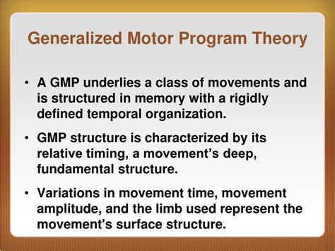 Example Of Generalized Motor Program