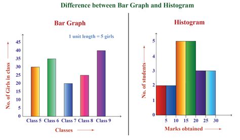 example of histogram and bar graph