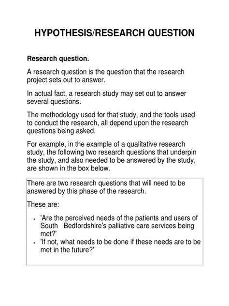 example of hypothesis in quantitative research pdf