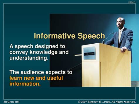 example of informative speech powerpoint