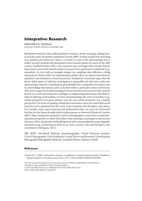 News Example Of Interpretive Research