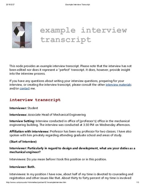 example of interview script pdf