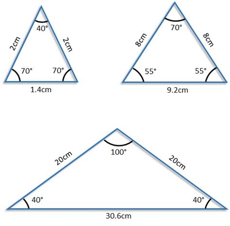 example of isosceles triangle