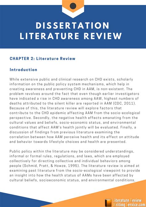 example of literature review dissertation