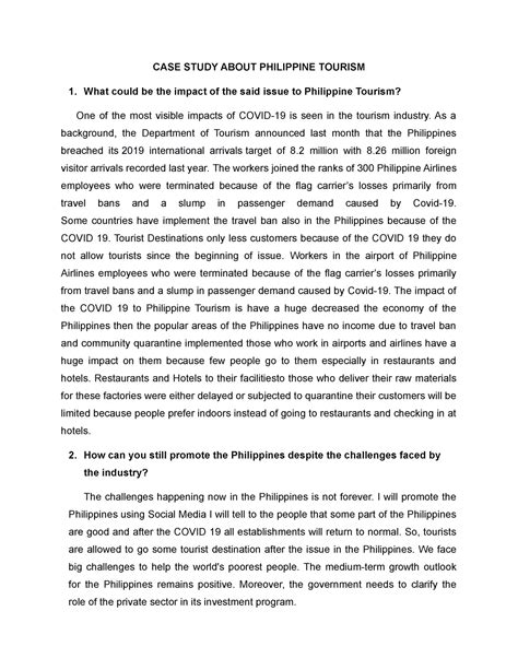 example of live case studies in the philippines