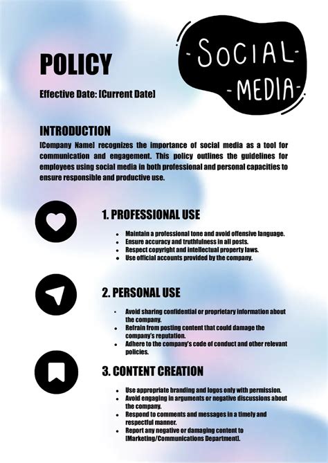 Example Of Media Policy