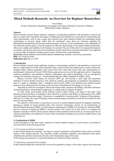 example of mixed method research pdf