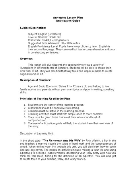 example of motivation in lesson plan in english