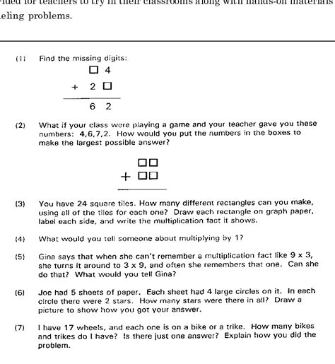 example of open ended question in math