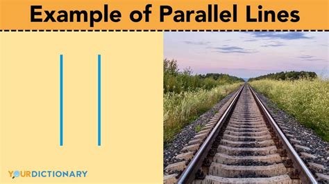 example of parallel lines in our surroundings