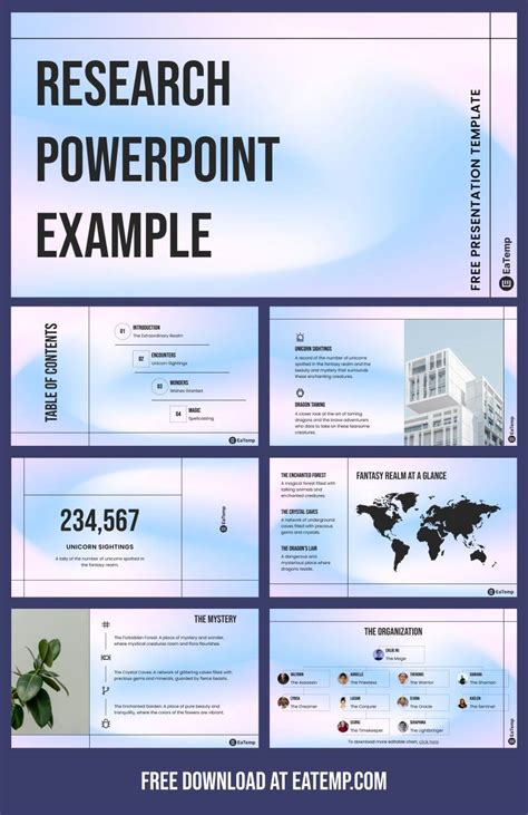 example of powerpoint presentation in research