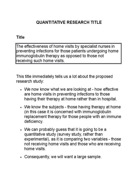 example of practical research title quantitative