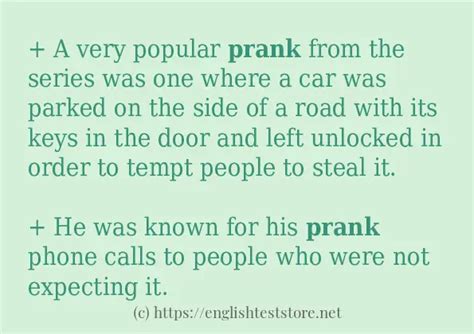 Example Of Prank In A Sentence