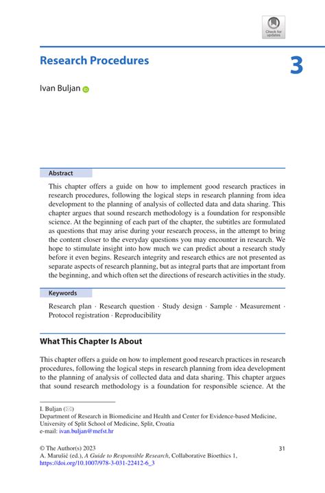 example of procedure in research paper