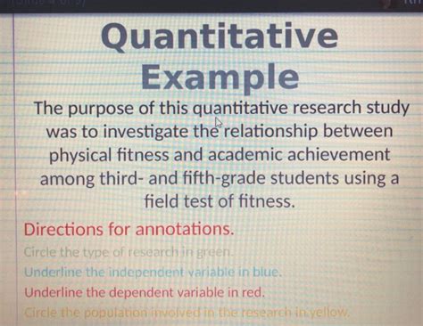 example of purpose of the study in quantitative research