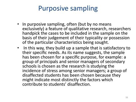 example of purposive sampling in research paper