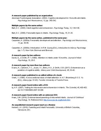 example of reference in term paper