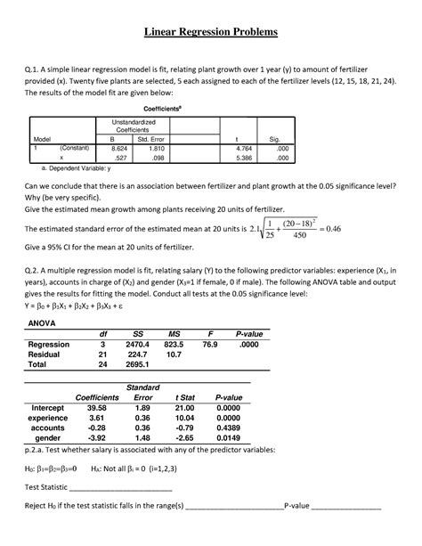 Example Of Research Paper Using Simple Linear Regression