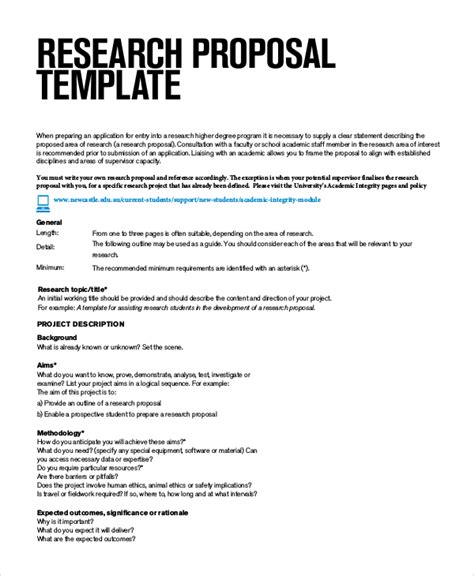 example of sample size in research proposal