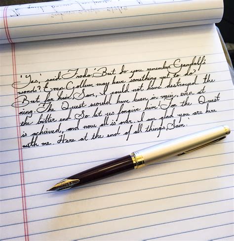 example of script handwriting