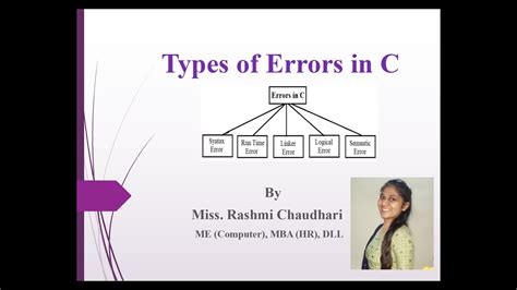 example of semantic error in c programming