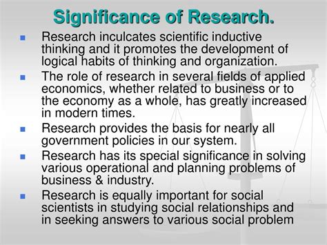example of significance of study in research
