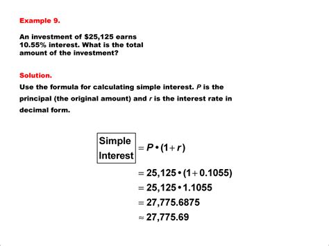 example of simple interest problem
