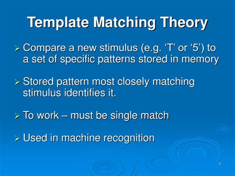 example of template matching theory