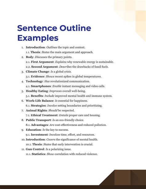 example of topic outline and sentence outline for students