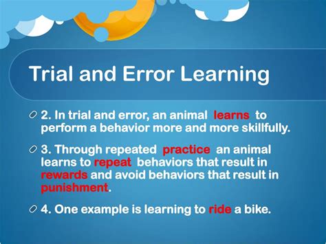 example of trial and error in animals