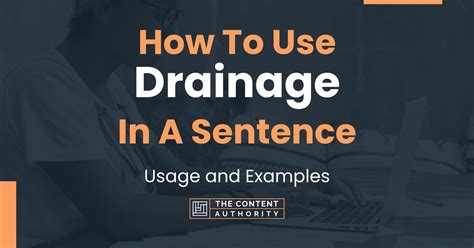 Example Of Using Drainage In A Sentence