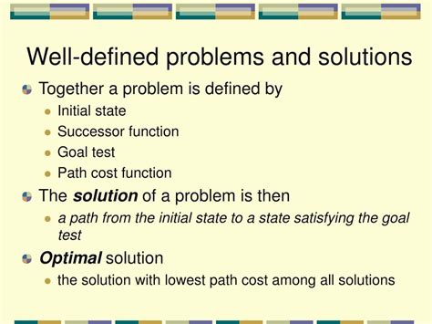 example of well defined problem