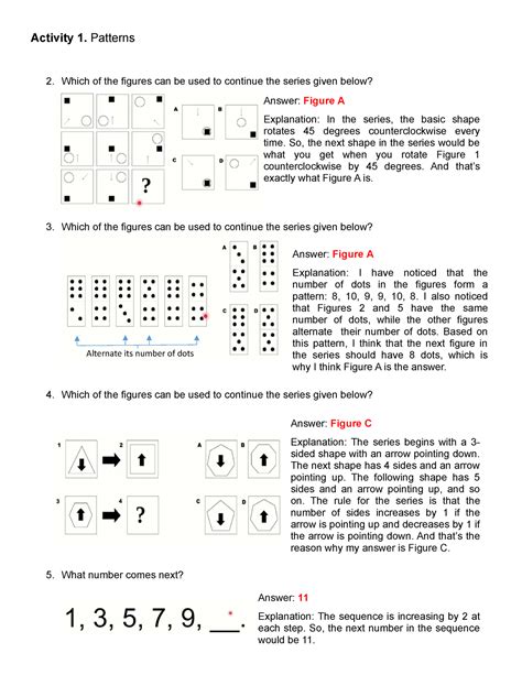 example of word pattern in mathematics in the modern world