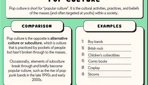 💄 What is pop culture examples. The Best Pop Culture Essay Examples At