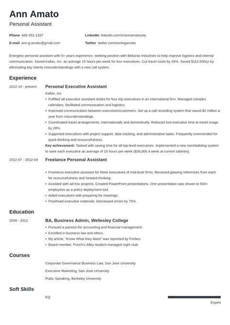 Examples Of Resumes