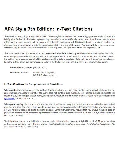 examples in text citation apa