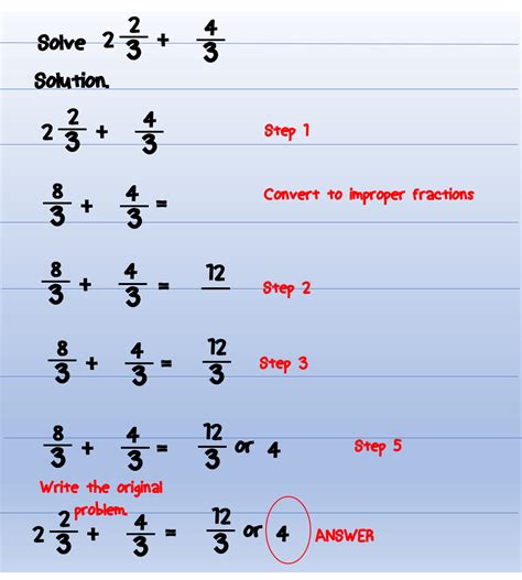 examples of adding fractions with answers