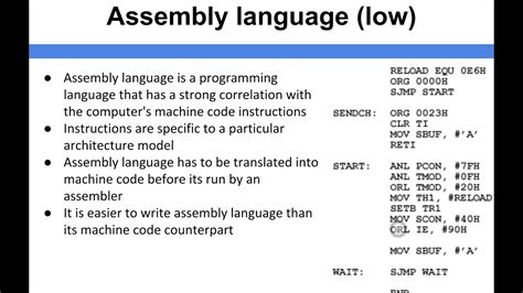examples of assembly language in computer