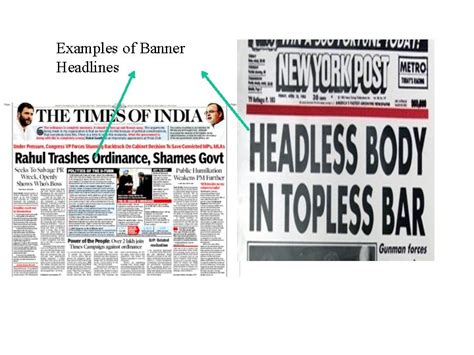 Examples Of Banner Headline