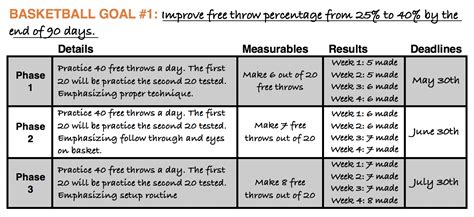 Examples Of Basketball Goals