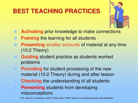 examples of best teaching practices