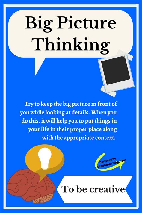 examples of big picture thinking