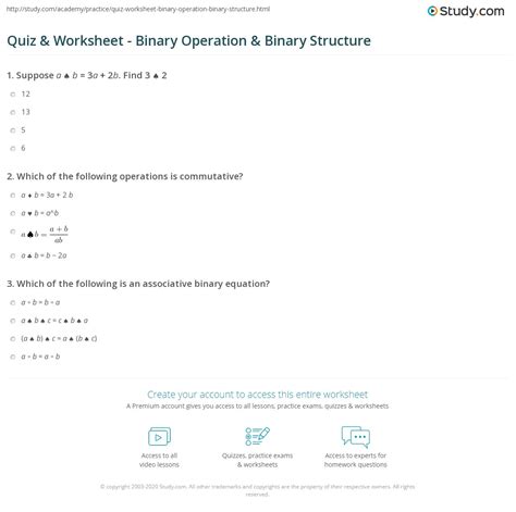 Examples Of Binary Questions