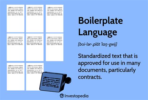 Examples Of Boilerplate Language