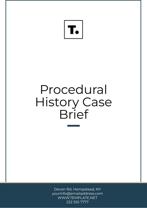 Examples Of Brief History