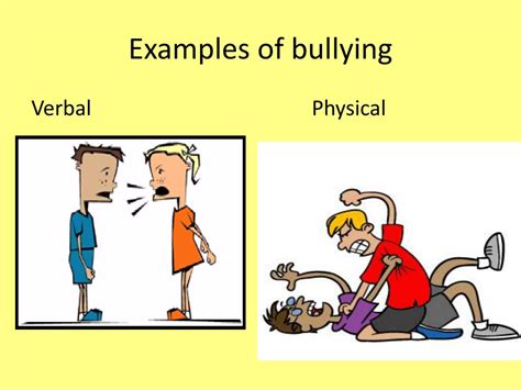 examples of bullying in a relationship