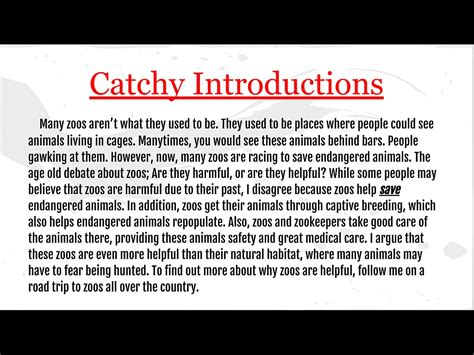 examples of catchy introduction