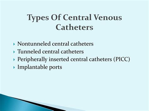 Examples Of Central Venous Catheters